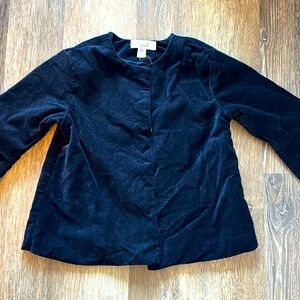 Peek kids Blue Velvet Penelope Coat Size 2-3T